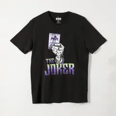 DC COMICS - Polera Manga Corta Hombre The Joker Negro