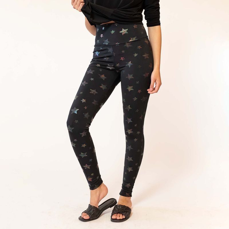 NATALIA SEGUEL - Calza Negro Estrellas Natalia Seguel