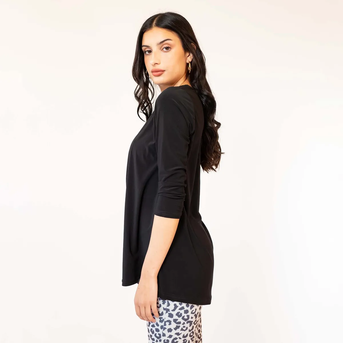 NATALIA SEGUEL - Polera Paula Negro Natalia Seguel