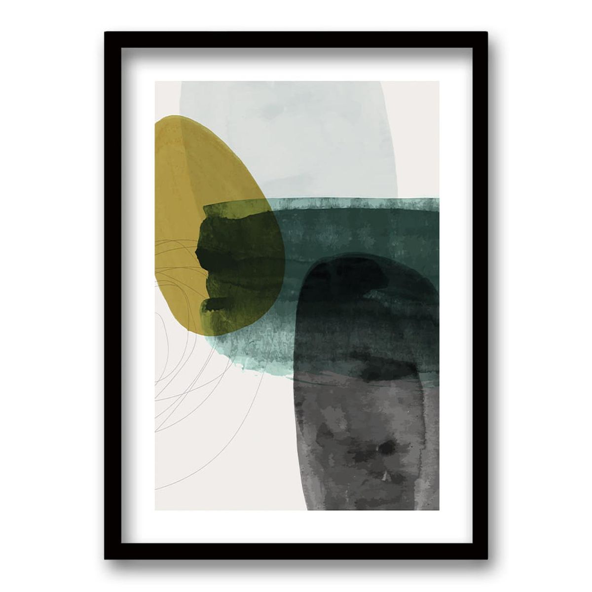 RETELA - Cuadro Cir - Negro - 40x30 cm