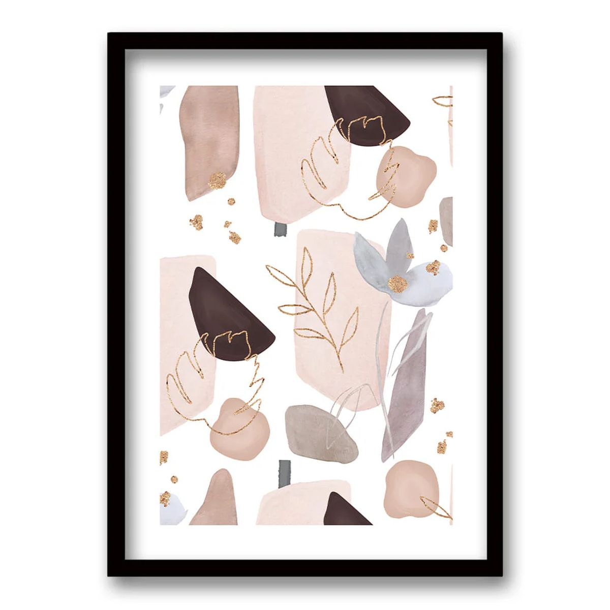 RETELA - Cuadro Nude - Negro - 40x30 cm