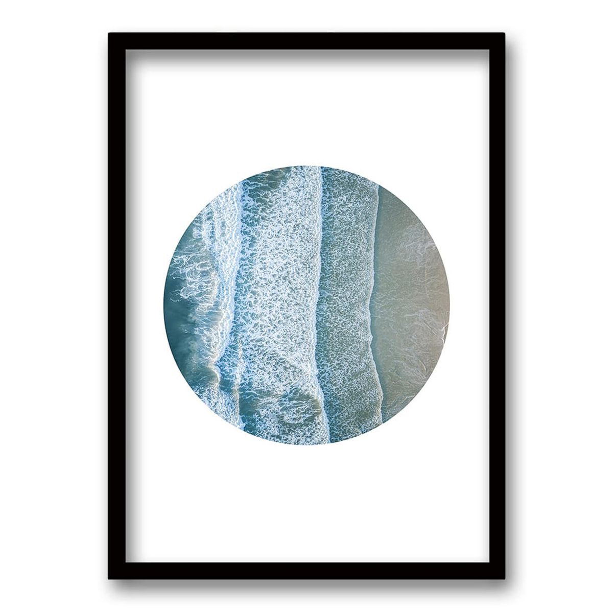 RETELA - Cuadro Mar - Negro - 40x30 cm