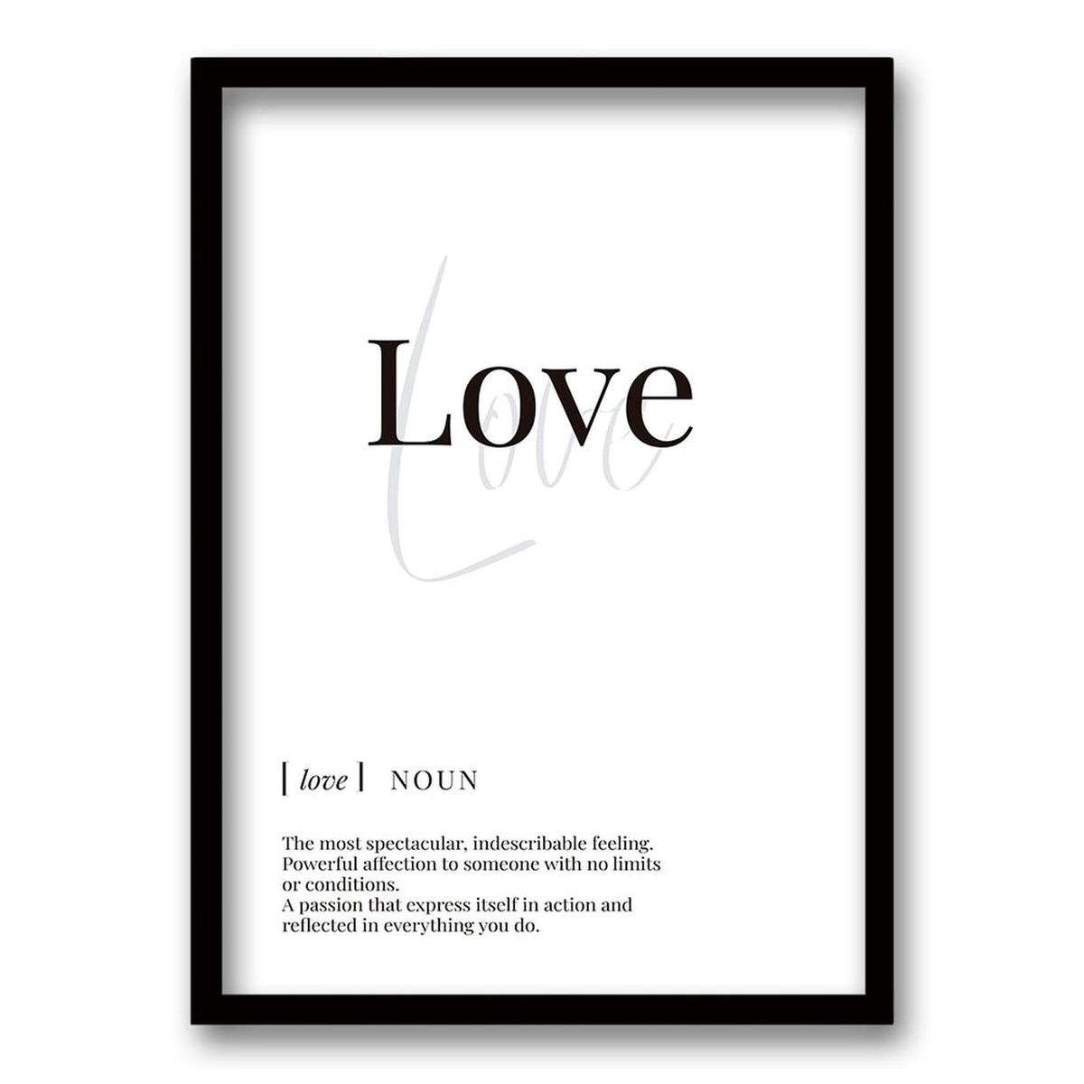 RETELA - Cuadro Noun - Negro - 40x30 cm