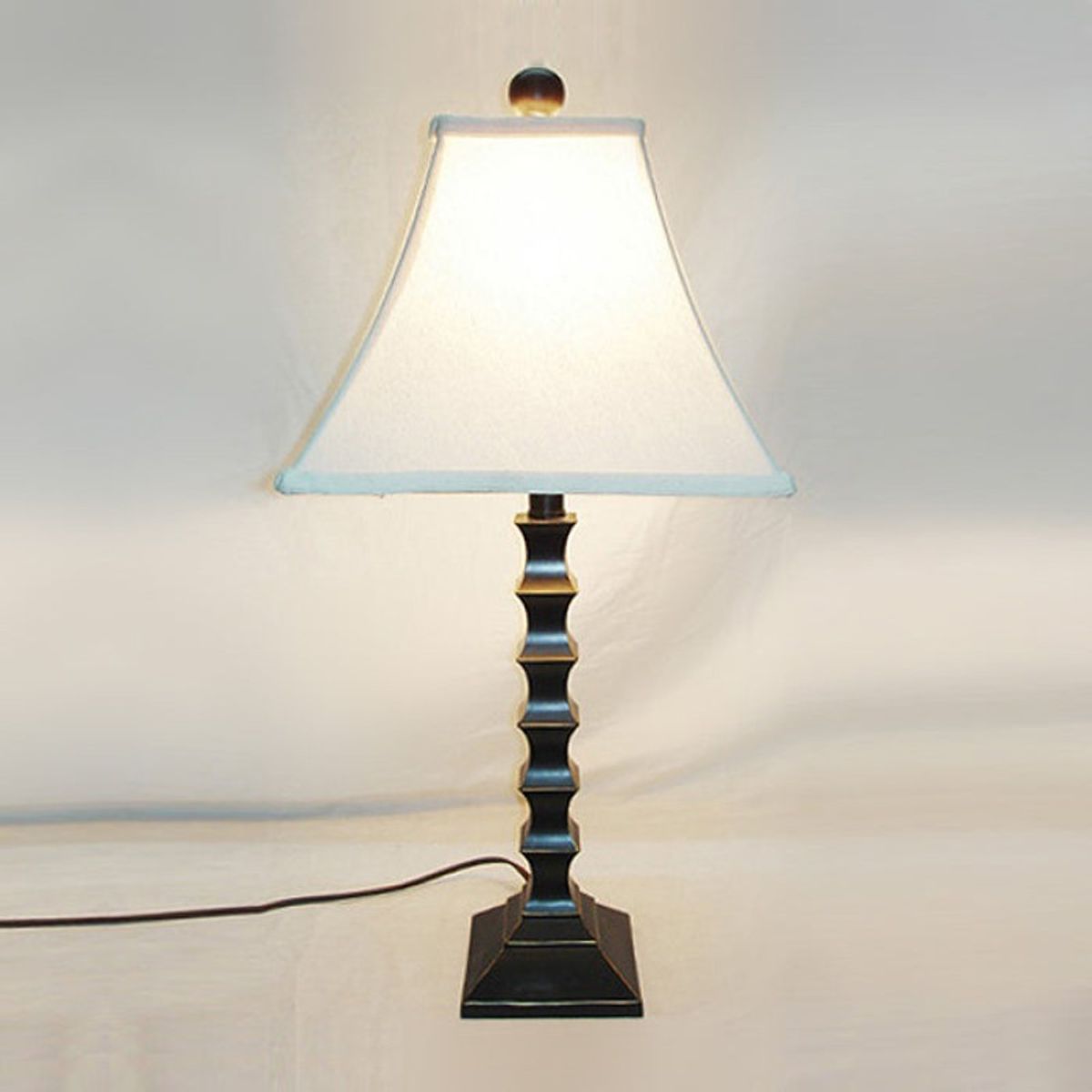 TEMPORA - Lámpara de sobremesa clásica negra envejecida