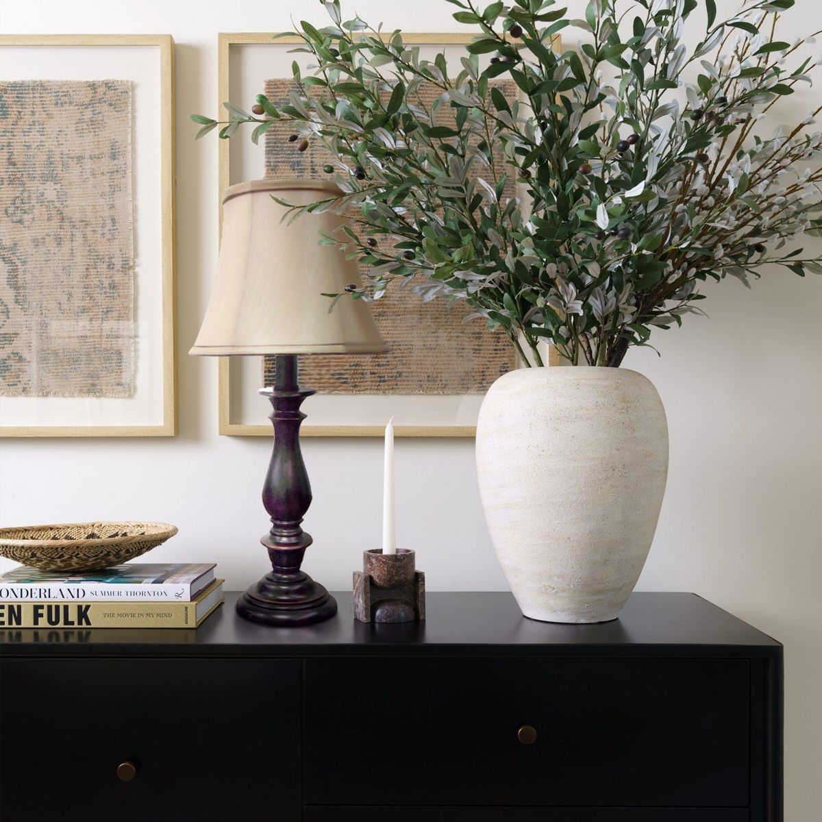 TEMPORA - Lámpara de sobremesa clásica negro envejecido