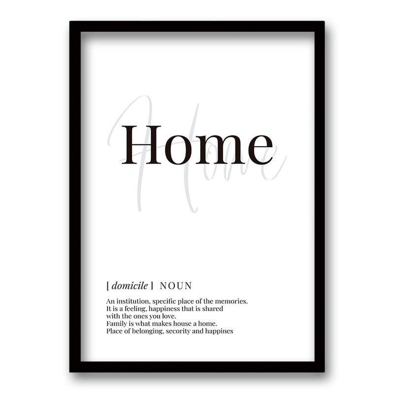 RETELA - Cuadro Home - Negro