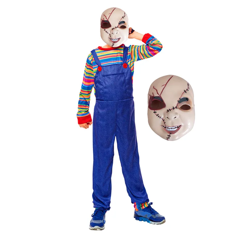TODODISFRACESCHILE - Disfraz Chucky con Mascara Talla 10 a 12 años