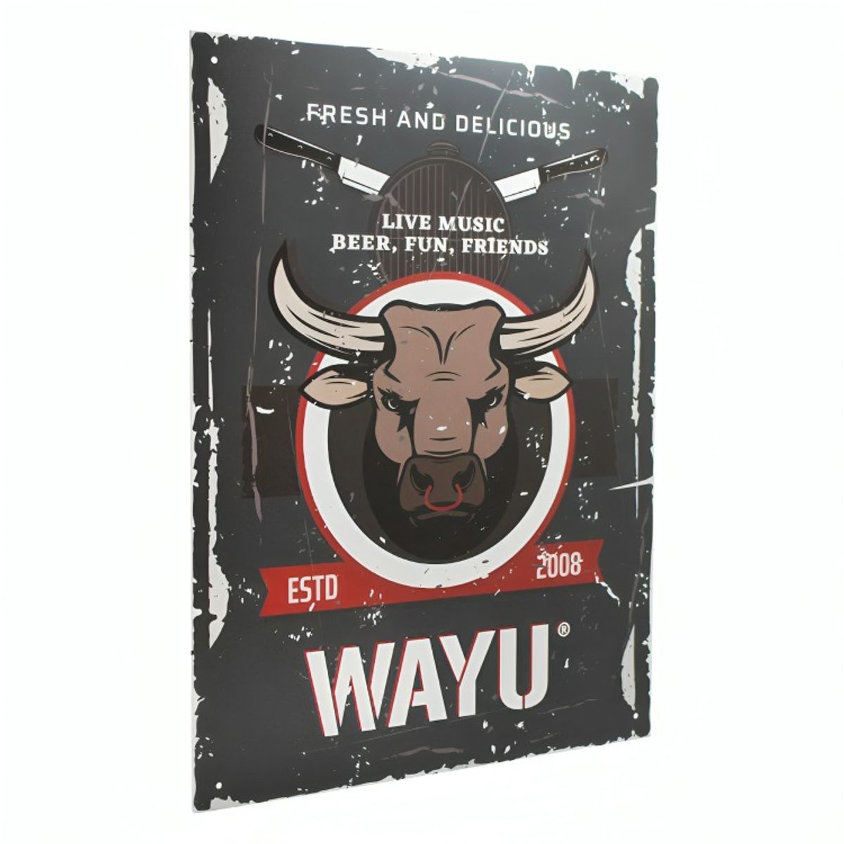 WAYU - CUADRO DECO TORO  40*30CM WAYU