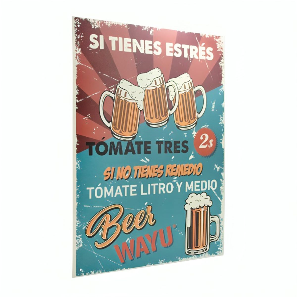 WAYU - CUADRO DECO BEER  40*30CM WAYU