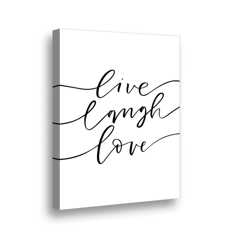 RETELA - Canvas Live, Laugh, Love - Multicolor - 70x50 cm