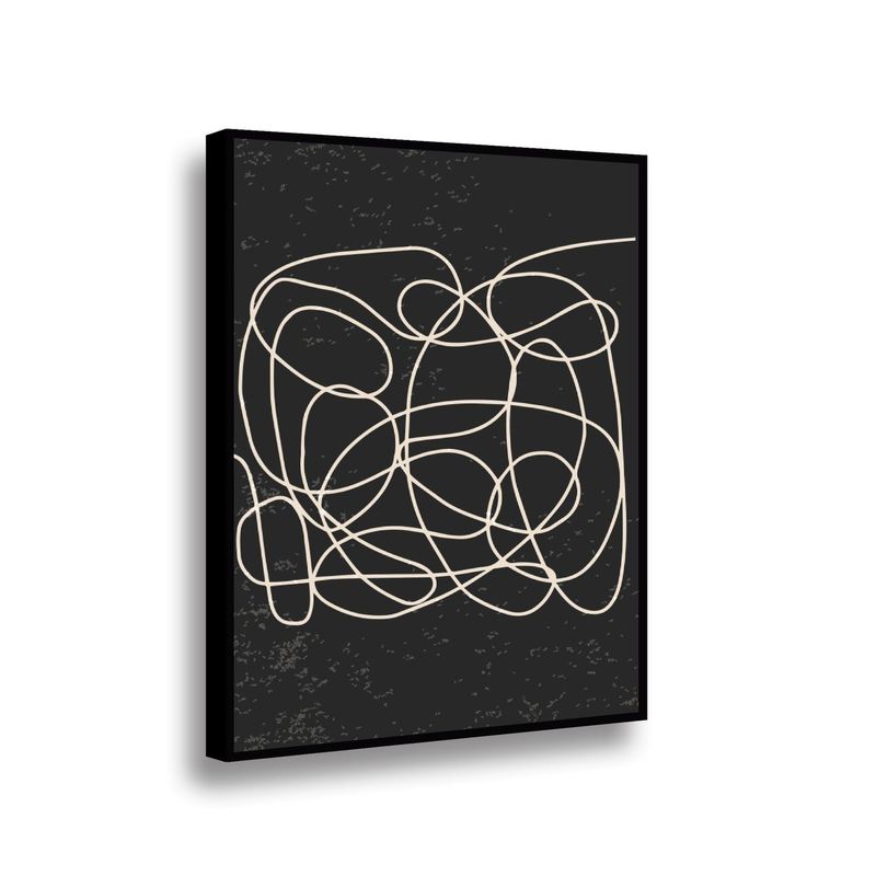 RETELA - Canvas Laberinto Fragmentado II - Multicolor - Enmarcado