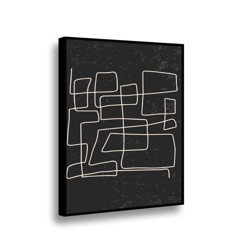 RETELA - Canvas Laberinto Fragmentado III - Multicolor - Enmarcado