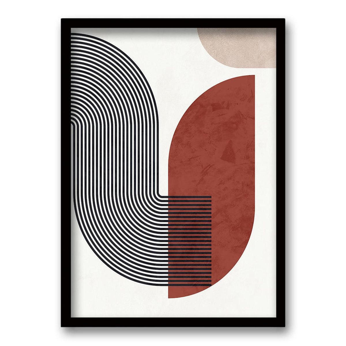 RETELA - Cuadro Terre - Negro - 70x50 cm