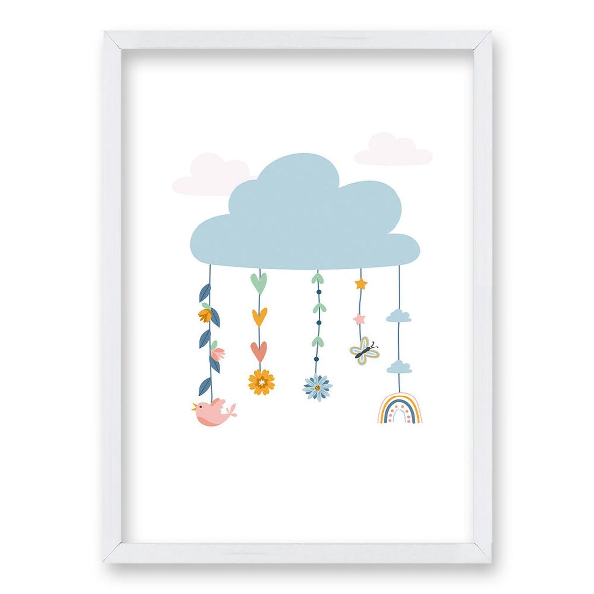 RETELA - Cuadro Mobil - Blanco - 50x35 cm