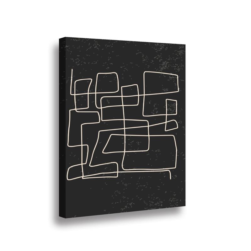 RETELA - Canvas Laberinto Fragmentado III - Multicolor - 70x50 cm