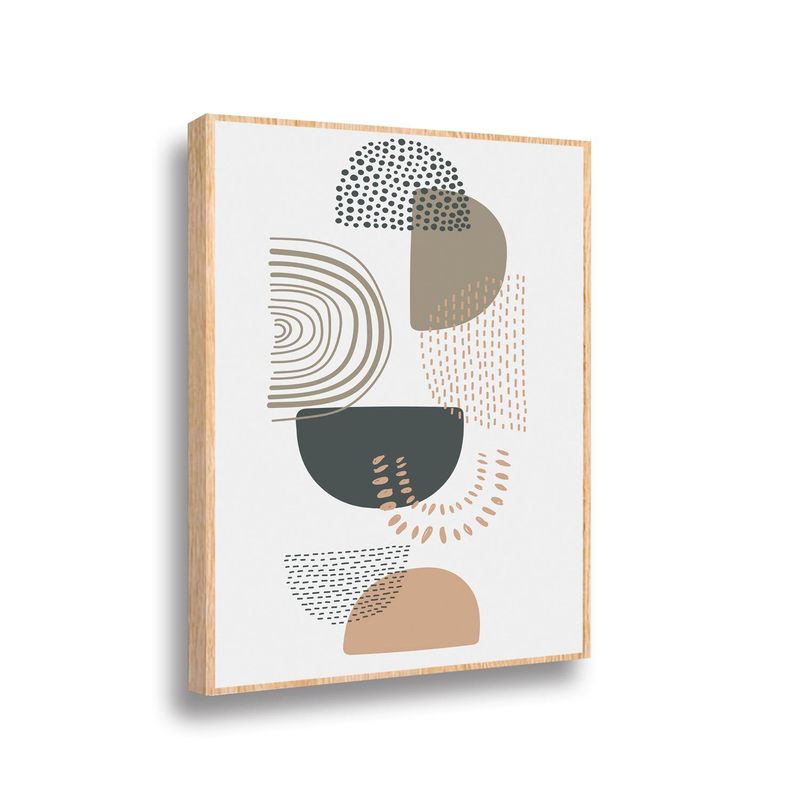 RETELA - Canvas Lines and Shapes - Multicolor - Enmarcado