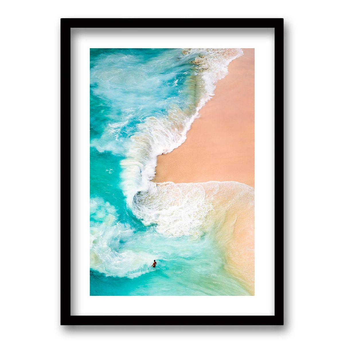 RETELA - Cuadro Olas - Cafe - 50x35 cm