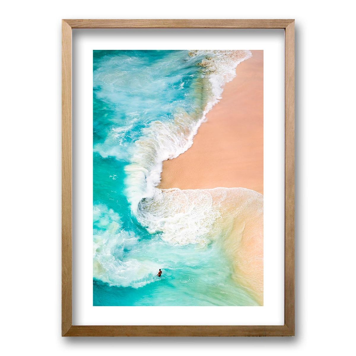 RETELA - Cuadro Olas - Negro - 40x30 cm