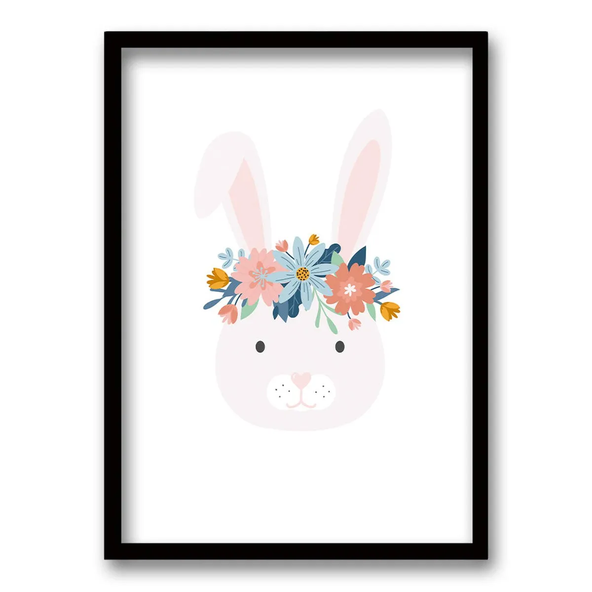 RETELA - Cuadro Lapin - Blanco - 50x35 cm