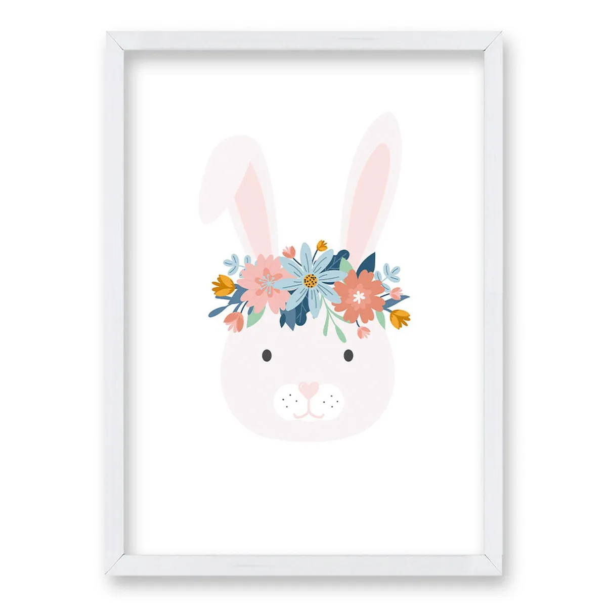 RETELA - Cuadro Lapin - Blanco - 50x35 cm