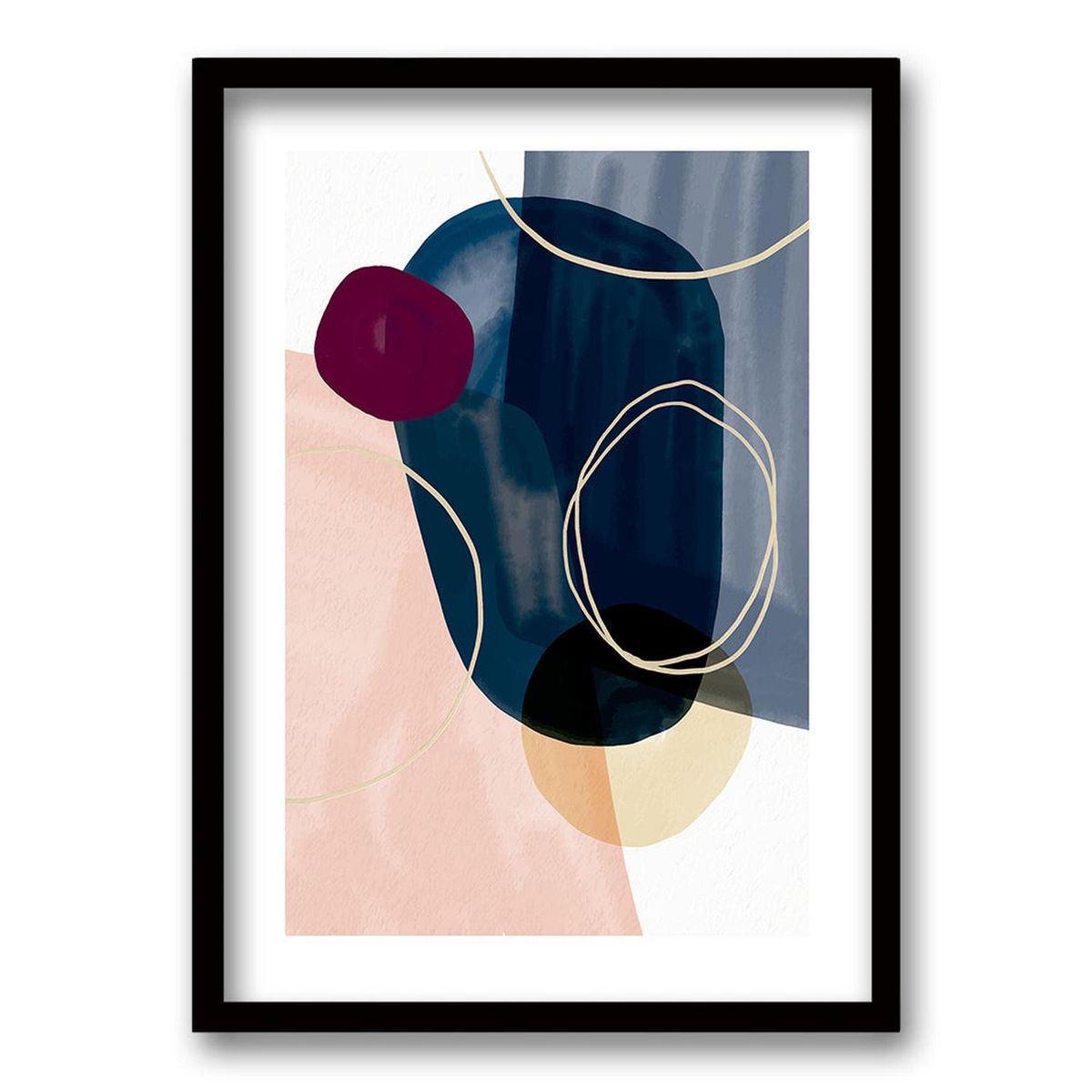 RETELA - Cuadro Balloon - Negro - 40x30 cm