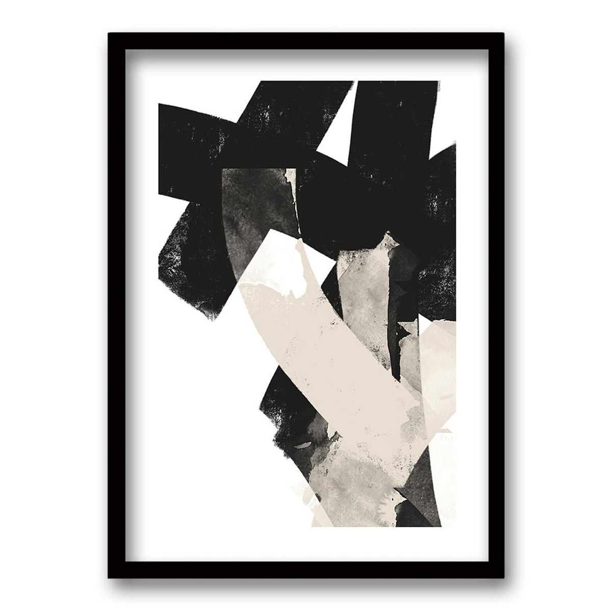 RETELA - Cuadro Etiqueta II - Negro - 70x50 cm