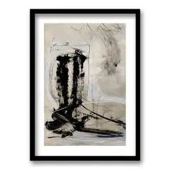 RETELA - Cuadro Tinta - Negro
