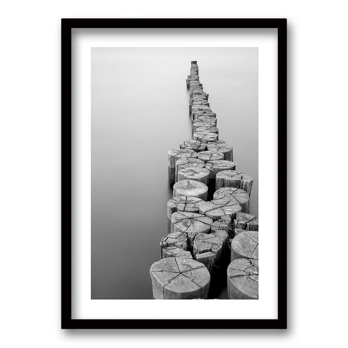 RETELA - Cuadro Agua Negra I - Negro - 50x35 cm