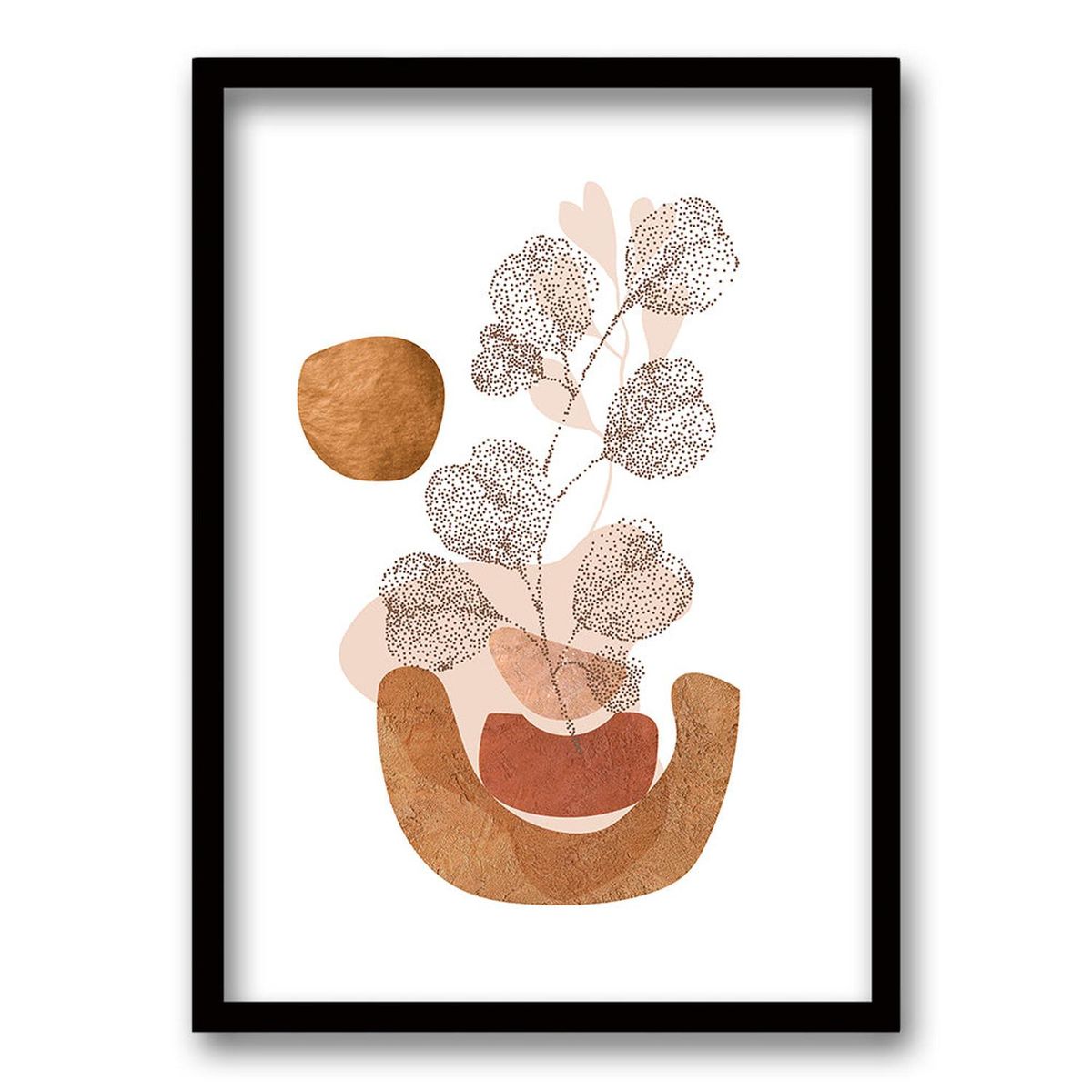 RETELA - Cuadro Orange - Negro - 40x30 cm