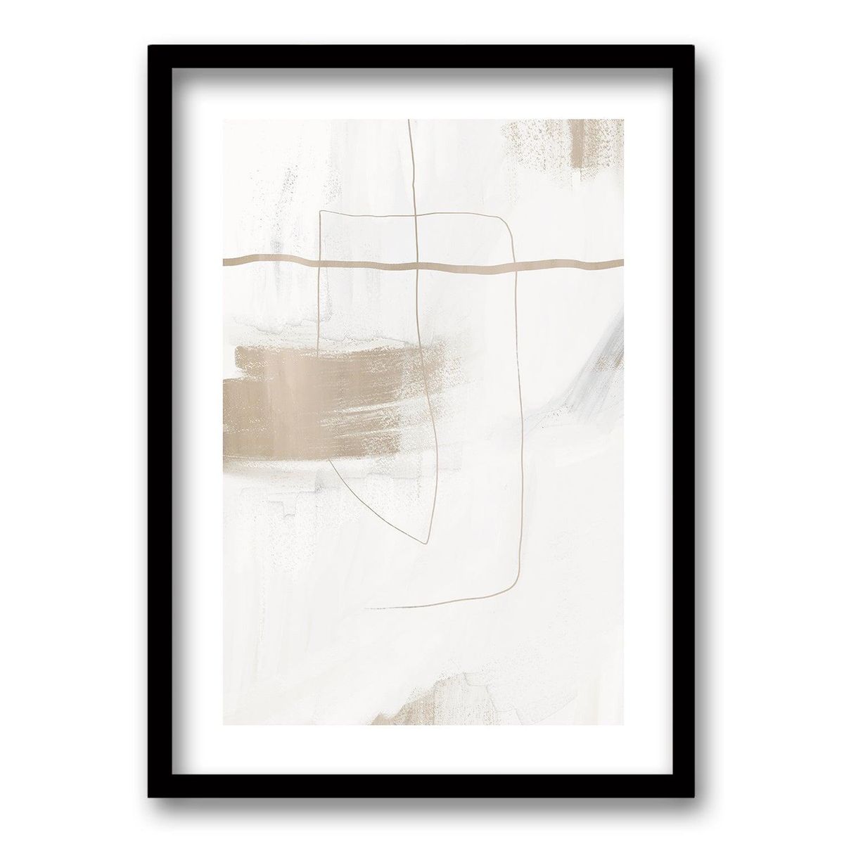 RETELA - Cuadro Sinfonía de Ámbar - Negro