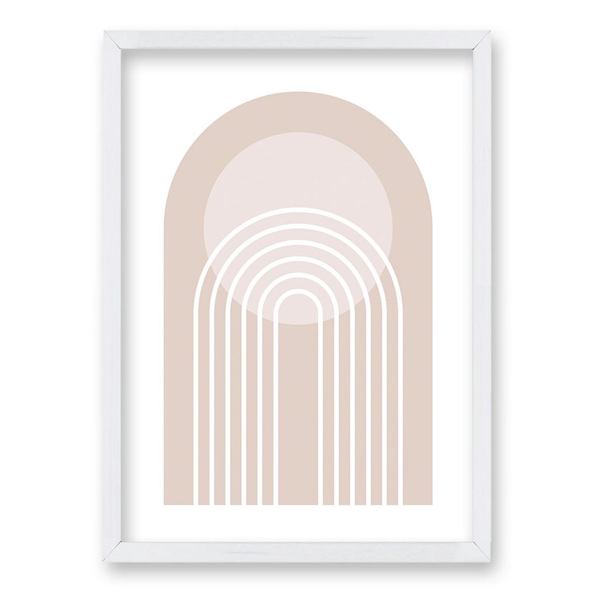 RETELA - Cuadro Arco I - Blanco - 50x35 cm