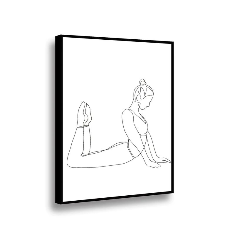 RETELA - Canvas Serenity in Silhouette - Multicolor - Enmarcado