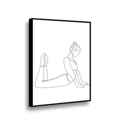 RETELA - Canvas Serenity in Silhouette - Multicolor - Enmarcado