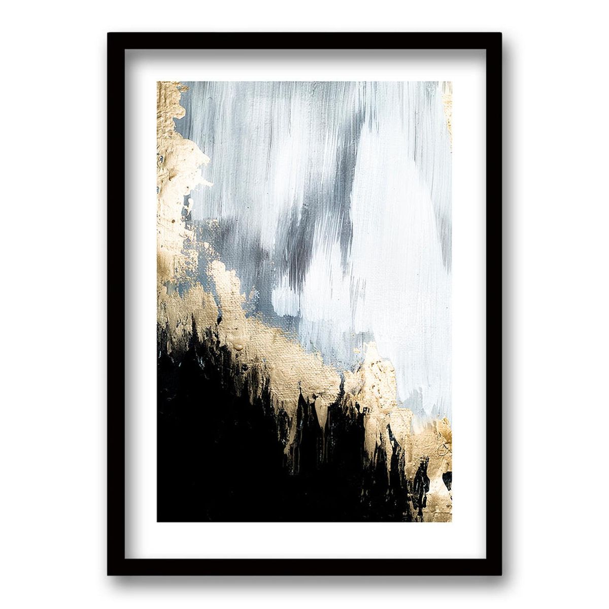 RETELA - Cuadro Nublado - Negro - 70x50 cm