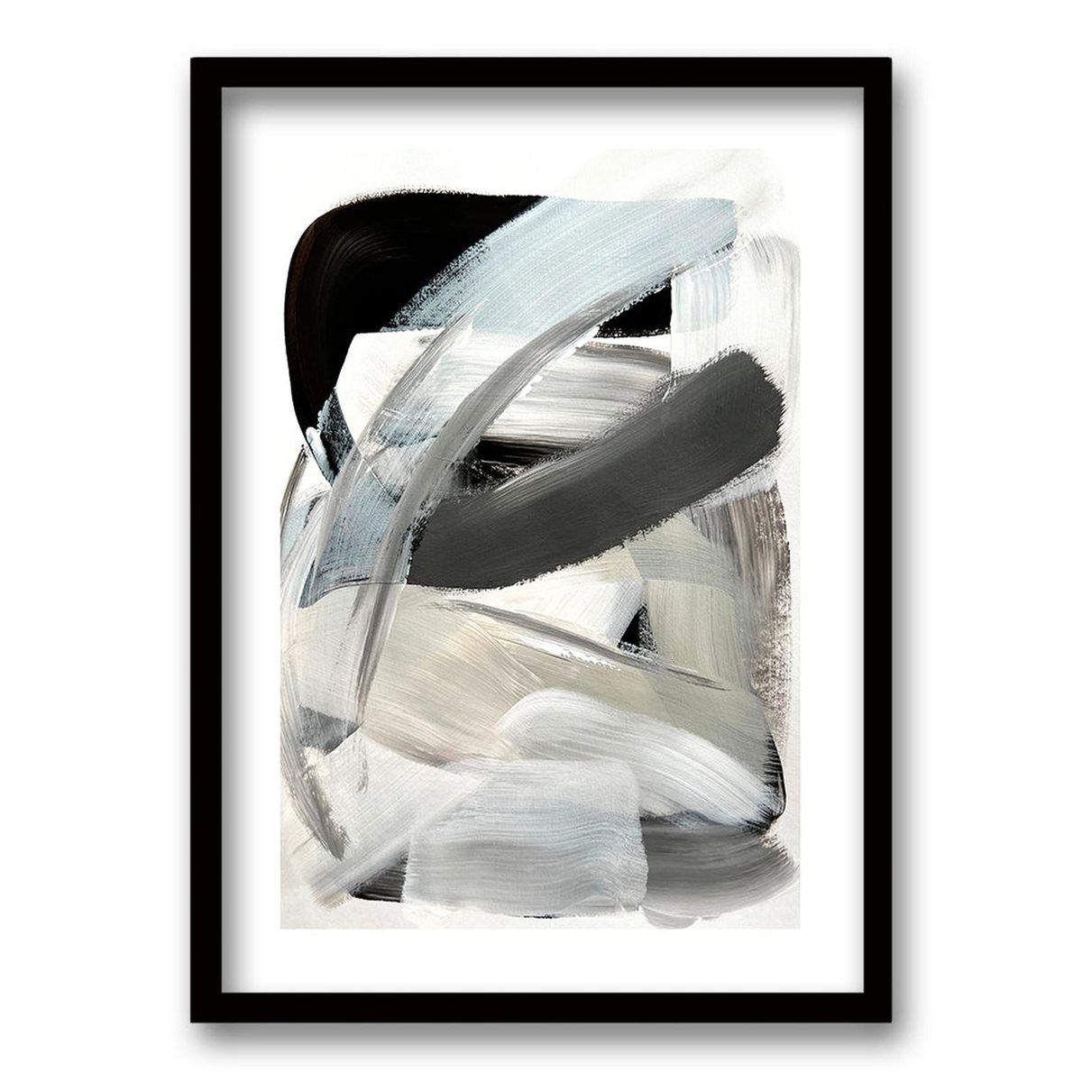 RETELA - Cuadro Riña - Negro - 70x50 cm