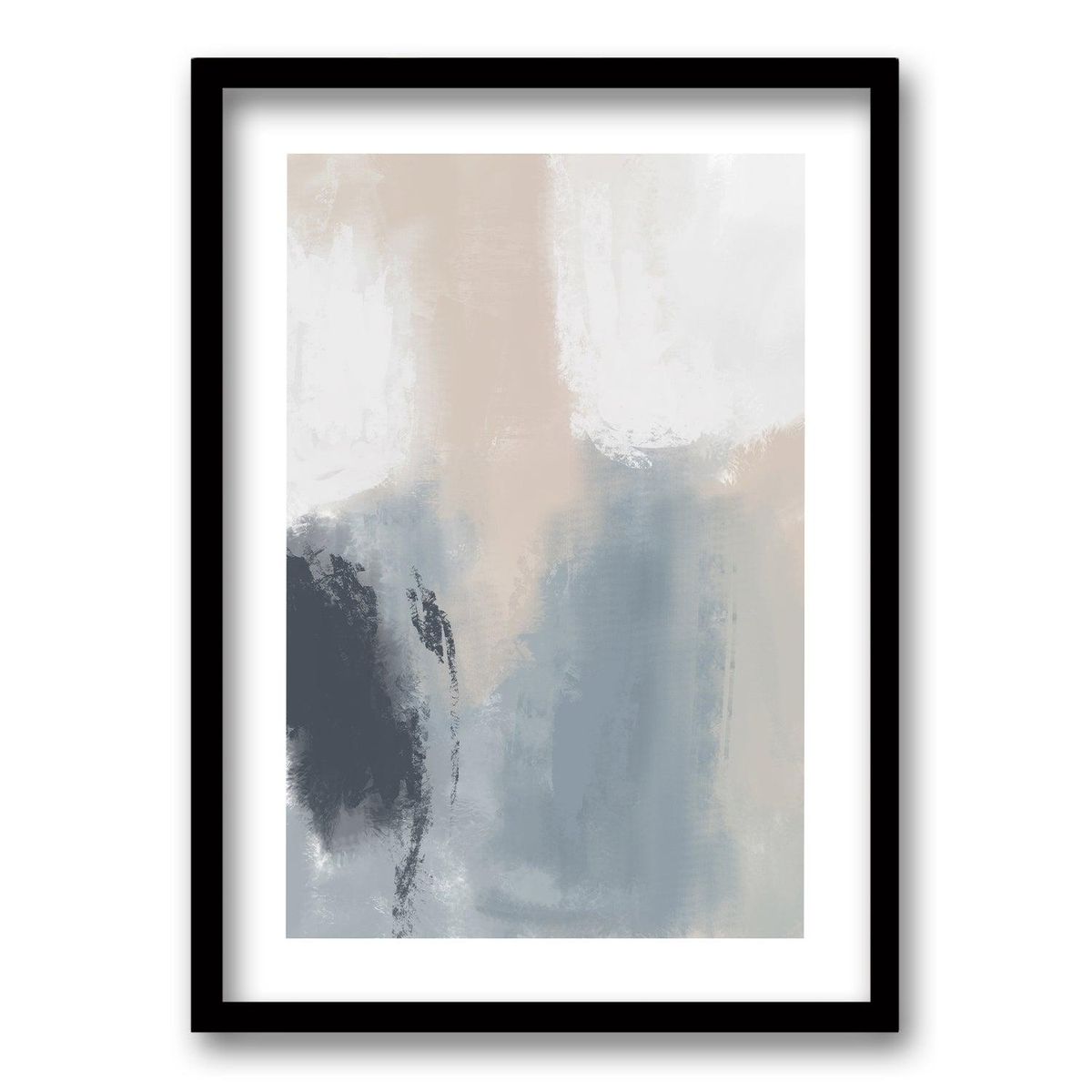 RETELA - Cuadro Mosaico Suave - Negro - 70x50 cm