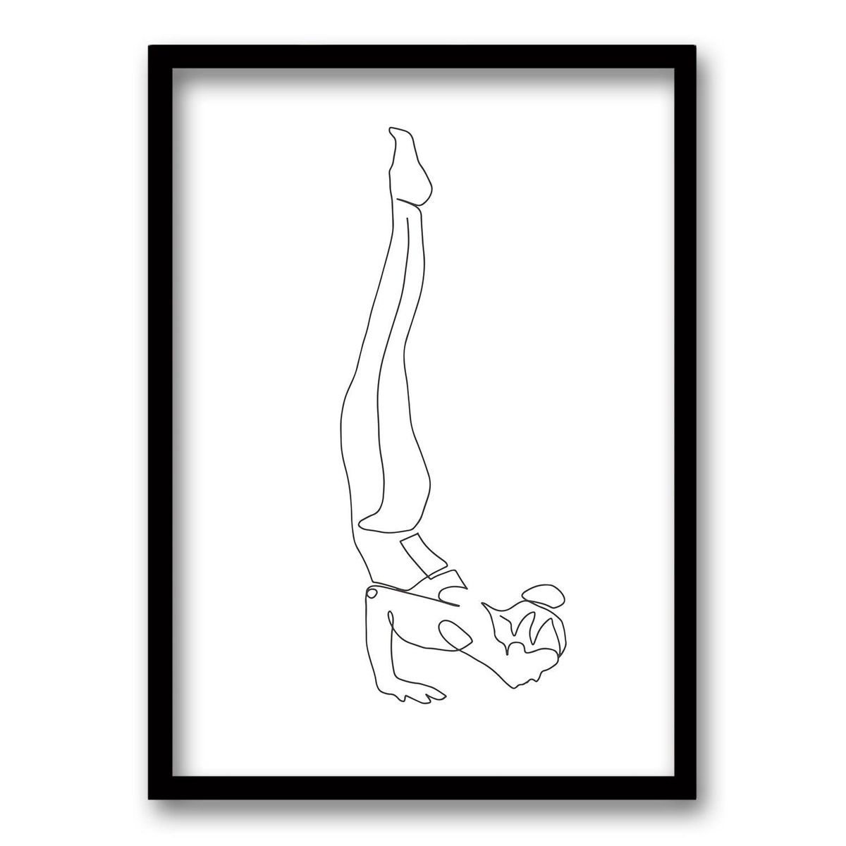 RETELA - Cuadro Serenity in Silhouette III - Plateado - 40x30 cm