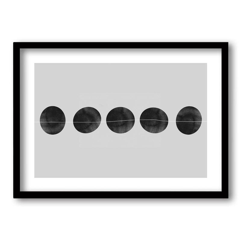 RETELA - Cuadro Travesía Monocromática II - Negro - 70x50 cm