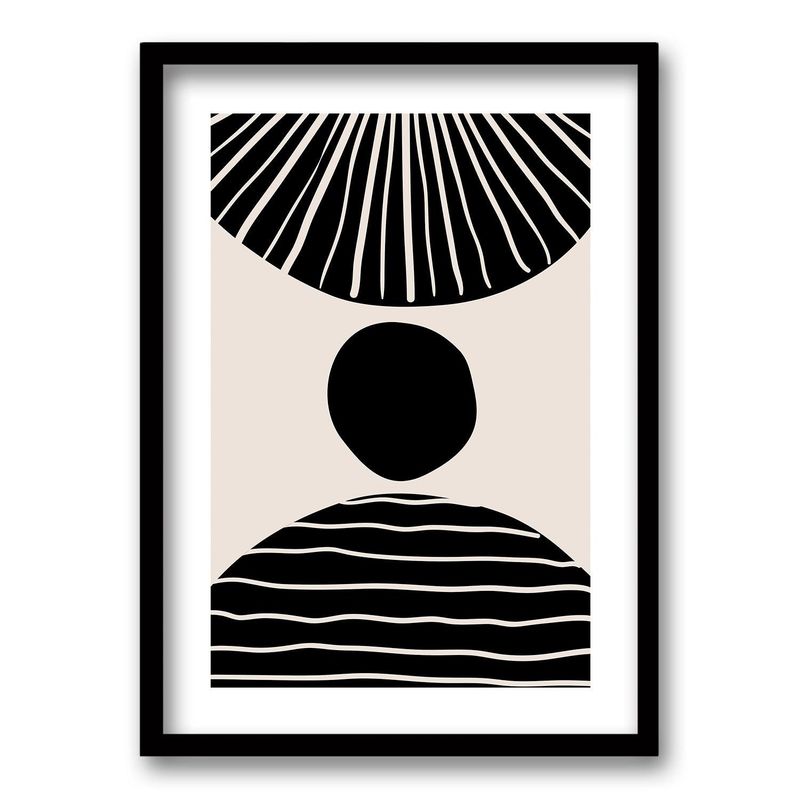 RETELA - Cuadro Formaciones Abstractas - Negro