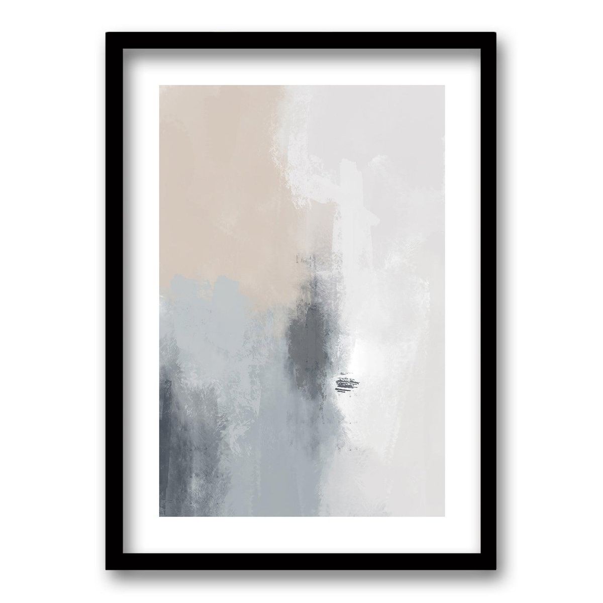 RETELA - Cuadro Mosaico Suave III - Negro - 70x50 cm