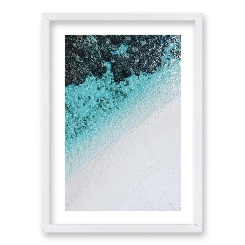 RETELA - Cuadro Orilla Cristalina II - Blanco - 70x50 cm
