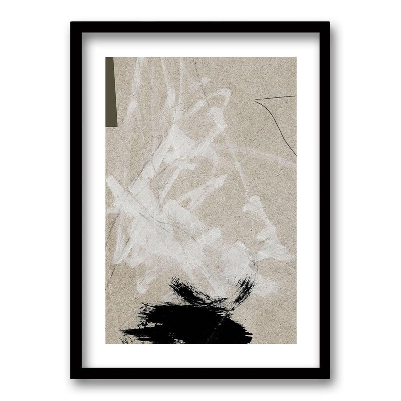 RETELA - Cuadro Fury of Brushstrokes - Negro