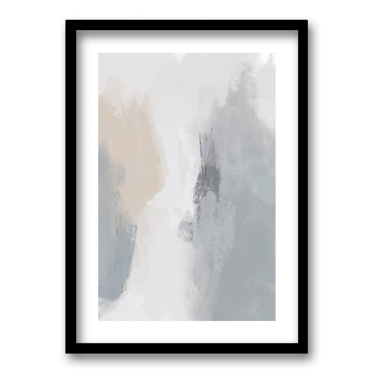 RETELA - Cuadro Mosaico Suave II - Negro - 70x50 cm