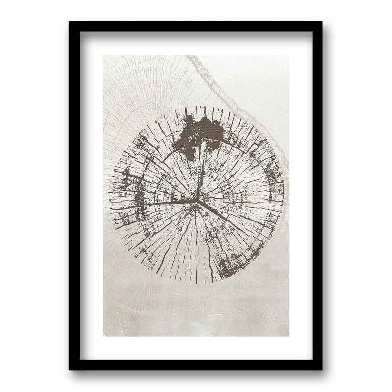 RETELA - Cuadro Núcleo Arbóreo - Negro - 50x35 cm