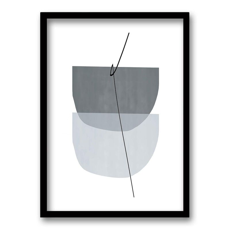 RETELA - Cuadro Elegancia Geométrica II - Negro - 70x50 cm