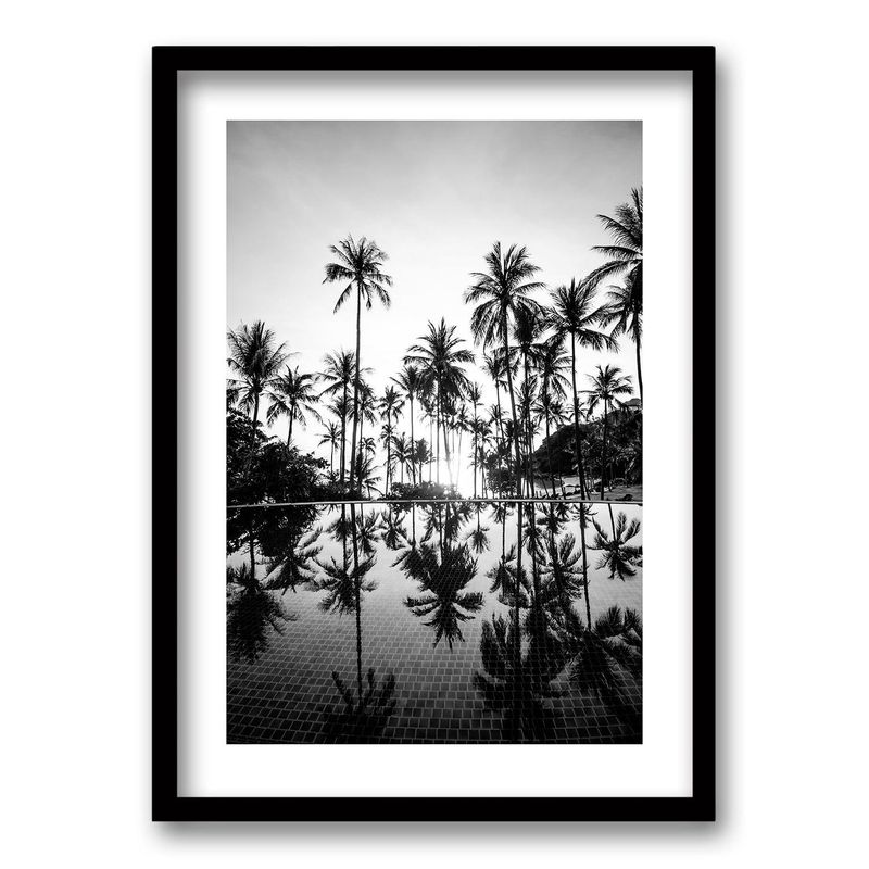 RETELA - Cuadro Luz y Sombra III - Negro - 70x50 cm