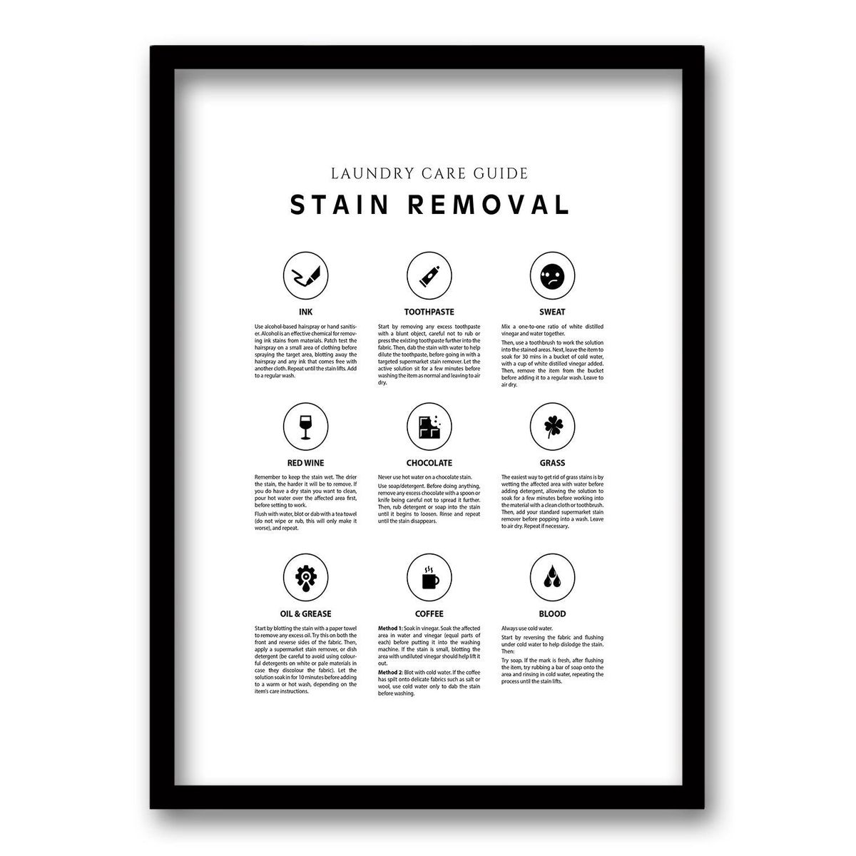 RETELA - Cuadro Lavado: Una Guía Visual II - Negro