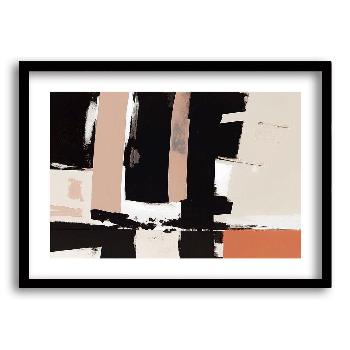 RETELA - Cuadro Espectro Recortado - Negro - 50x35 cm