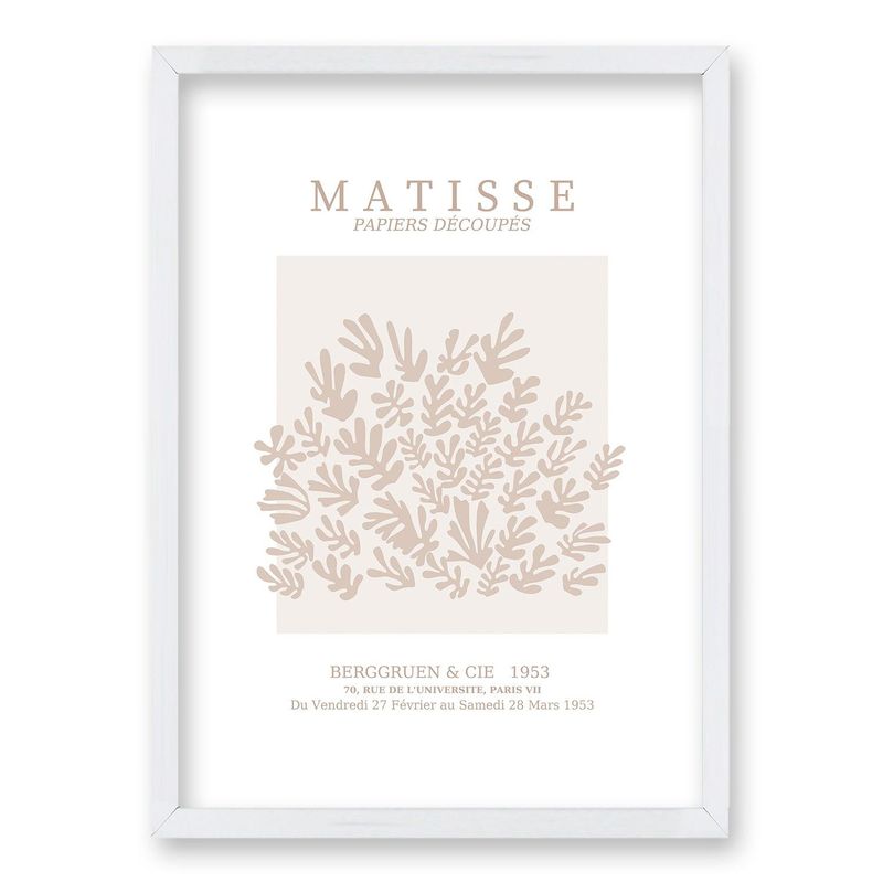 RETELA - Cuadro Matisse Rose III - Blanco