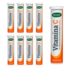 NUTRAPHARM - Pack 9 Vitamina C Efervescente 1000mg X20 Tab Curaespring